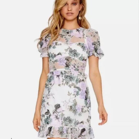 Alice McCall Lavender White Maxi Dress NWT Sz 10 - Picture 6 of 8